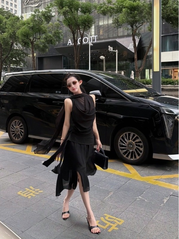Women'S Fashion Vest Tops - Korean Style Half Skirt Set with