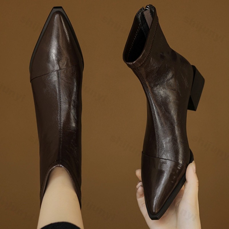 Women Pointed Short Boots 2025 - Women'S Fashion Korea review and price
