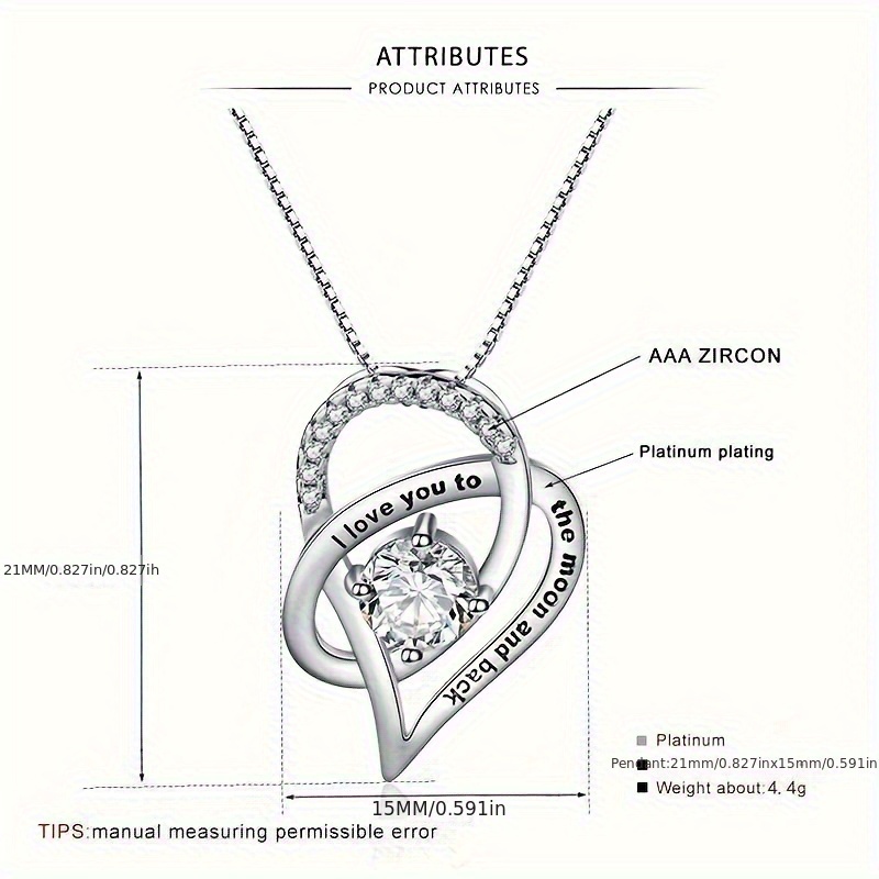 An elegant heart pendant neckl - Women Fashion Over The Years review and price