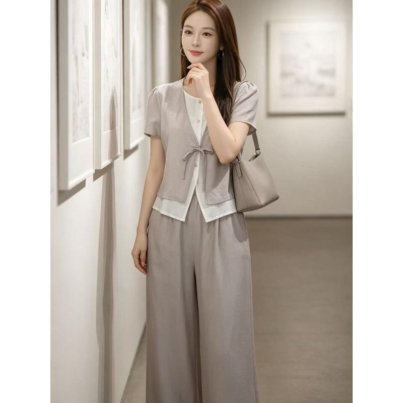 Slim Short Sleeve Two-Piece Se - Women Fashion Over The Years review and price