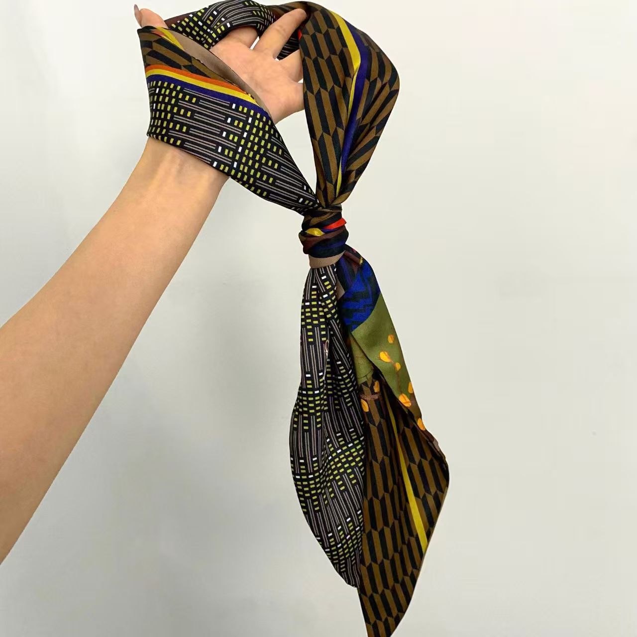 Luxury Print Long Hair Ribbon  - Women Fashion Necktie review and price