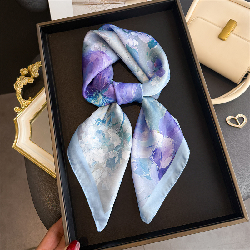 2026 New Floral Print Silk Squ - Women Fashion Necktie review and price