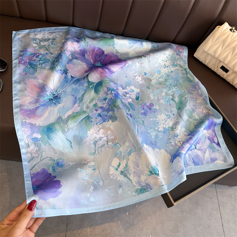 2026 New Floral Print Silk Squ - Women Fashion Necktie review and price