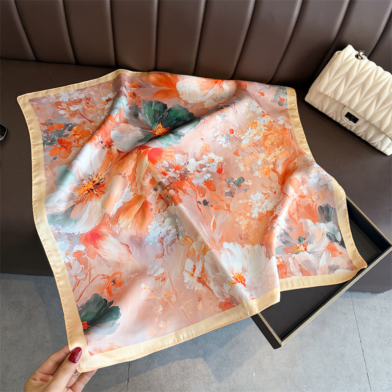 2026 New Floral Print Silk Squ - Women Fashion Necktie review and price
