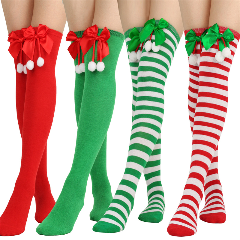 Christmas Bow Tie Knit Socks a - Women Fashion Over The Years review and price