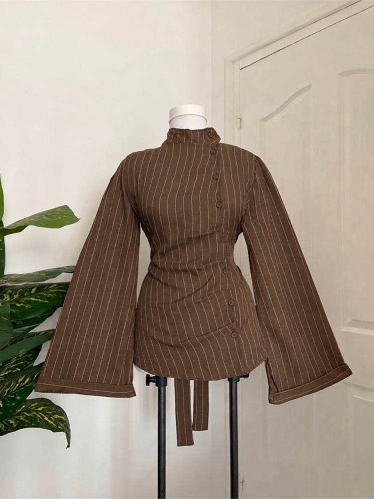 Women Long Sleeve Top Vertical - Women Fashion Necktie review and price