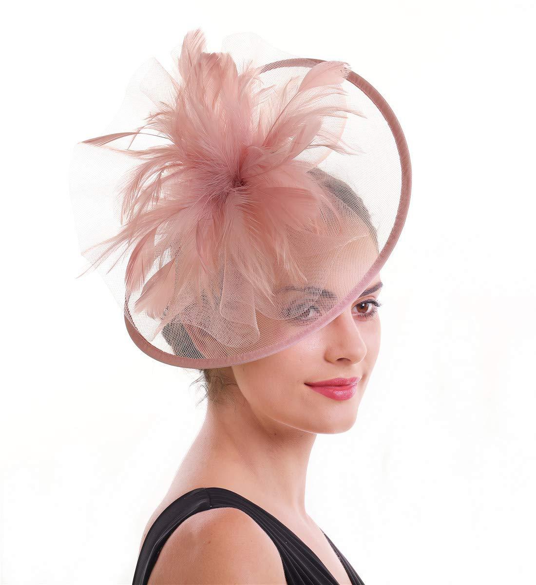Women Feather Fascinator Hat M - Women'S Fashion Kentucky Derby review and price