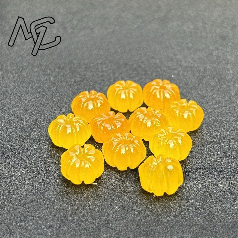 10pcs A Green Jade Pumpkin Bea - Women'S Fashion Jewellery review and price