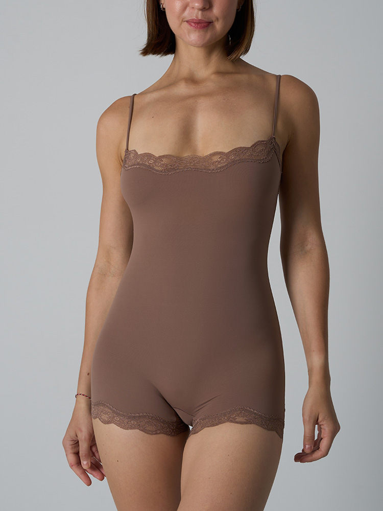 Lace Trim Romper Bodysuit – Ul - Lace Trim Cami review and price