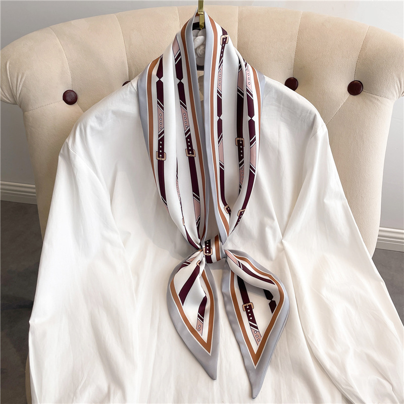 Fashion Print Long Silk Scarf  - Women Fashion Necktie review and price