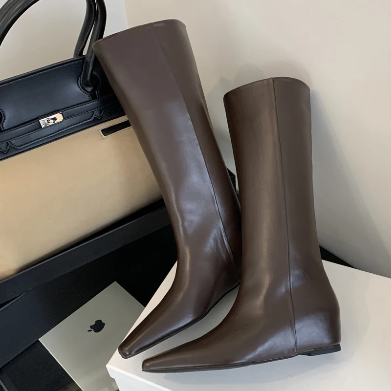 Eilyken Soft Leather Pointed T - Women'S Fashion Knee High Boots review and price