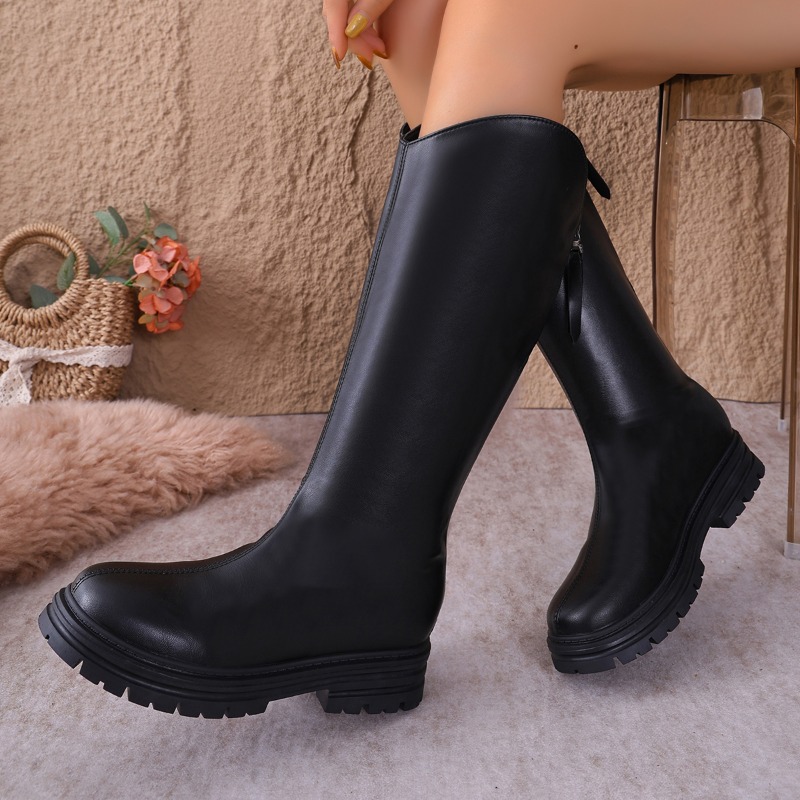 Chunky Platform Black Knee Hig - Women'S Fashion Knee High Boots review and price