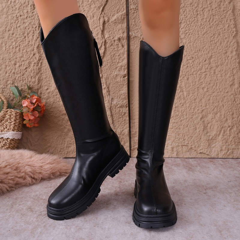 Chunky Platform Black Knee Hig - Women'S Fashion Knee High Boots review and price