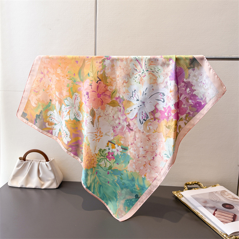 70*70cm Square Silk Scarf for  - Women Fashion Necktie review and price
