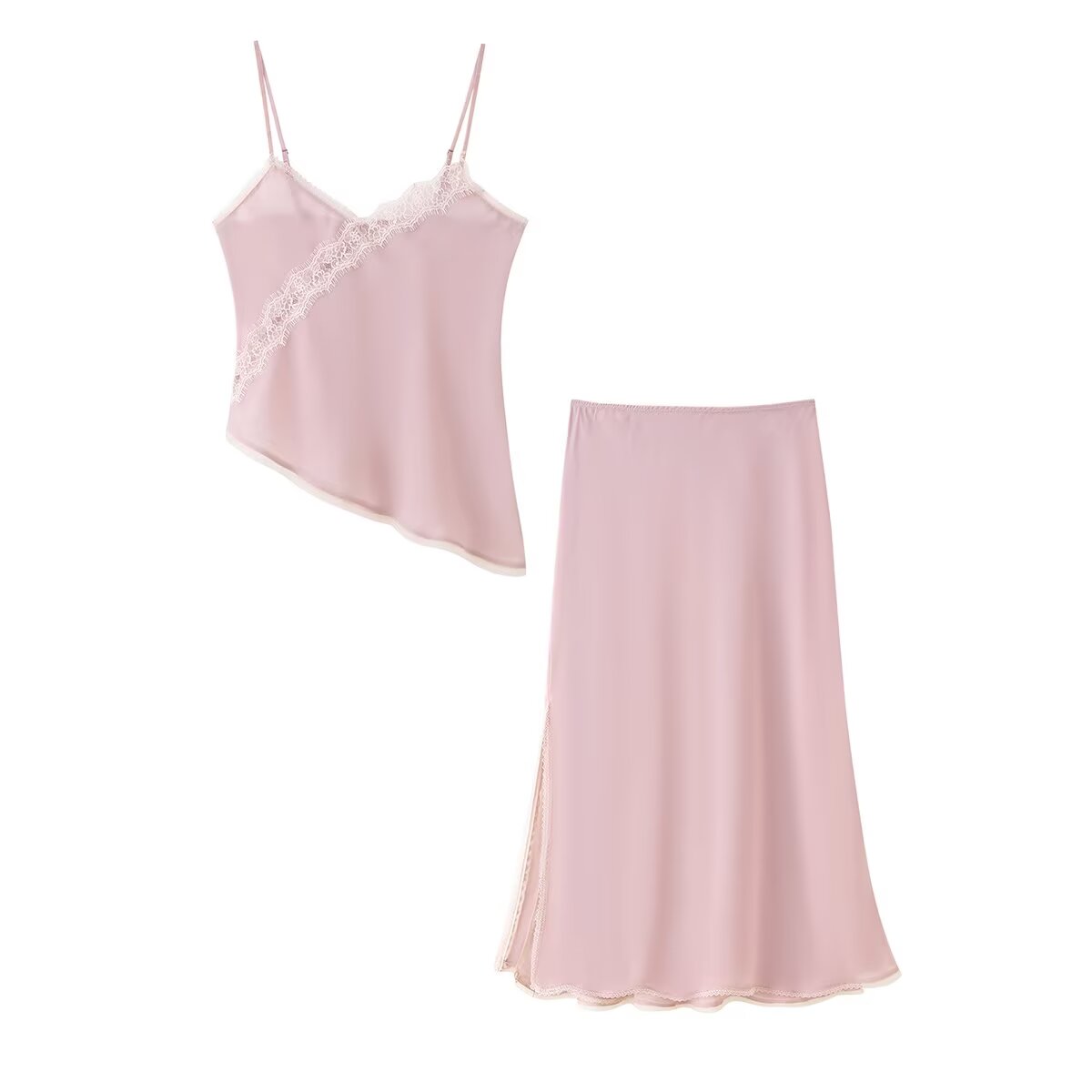 Tidalyf 2025 Women Pink Cami T - Lace Trim Cami review and price